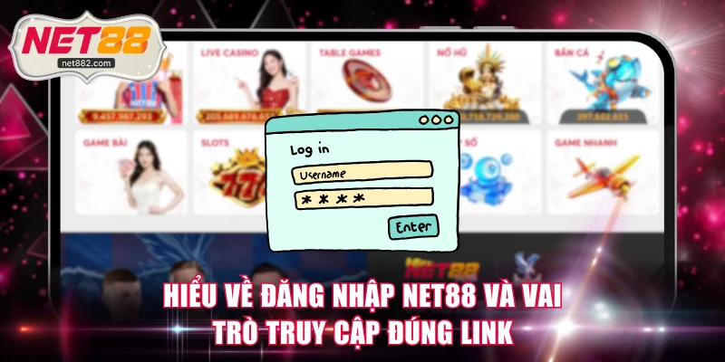 Hiểu đầy đủ về đăng nhập NET88 và vai trò truy cập đúng link