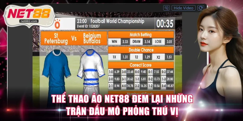 Thể thao ảo NET88 đem lại những trận đấu mô phỏng thú vị