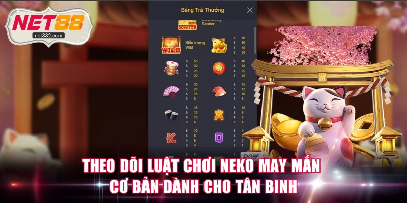 Theo dõi luật chơi Neko May Mắn cơ bản dành cho tân binh